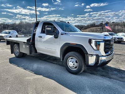 New 2024 GMC Sierra 3500 Pro Regular Cab 4WD, CM Truck Beds RD Model Flatbed Truck for sale #G24386 - photo 1
