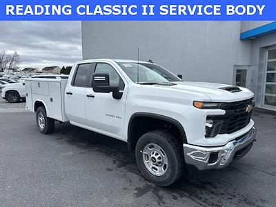 New 2024 Chevrolet Silverado 2500 Work Truck Double Cab 4WD, 8' 2" Reading Classic II Steel Service Truck for sale #240417 - photo 1