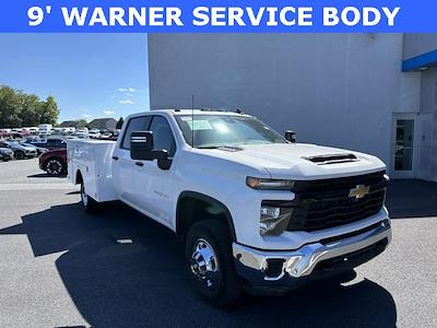 New 2024 Chevrolet Silverado 3500 Work Truck Crew Cab 4WD, 9' Warner Select Pro Service Truck for sale #241137 - photo 1