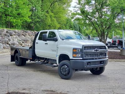 New 2024 Chevrolet Silverado 5500 Work Truck Crew Cab 4WD, CM Truck Beds SK Model Flatbed Truck for sale #242186 - photo 1