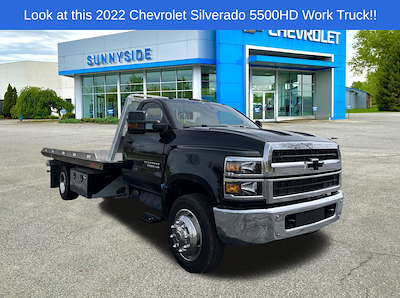 New 2022 Chevrolet Silverado 5500 Work Truck Regular Cab 4x2, 15' Kilar Fabrication Steel 15 Series Rollback Body for sale #902412 - photo 1
