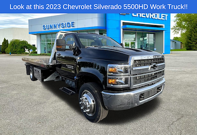New 2023 Chevrolet Silverado 5500 Work Truck Regular Cab 4x2, 15' 6" Kilar Fabrication Steel 15 Series Rollback Body for sale #903333 - photo 1