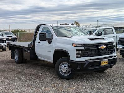 New 2024 Chevrolet Silverado 3500 Work Truck Regular Cab RWD, 11' 4" CM Truck Beds RD Model Flatbed Truck for sale #CC240586 - photo 1