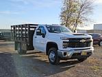 New 2024 Chevrolet Silverado 3500 Work Truck Regular Cab RWD, 12' CM Truck Beds PL Model Flatbed Truck for sale #CC240620 - photo 1