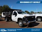 New 2024 Chevrolet Silverado 3500 Work Truck Regular Cab 4WD, 12' Morgan Truck Body Prostake Stake Bed for sale #CR14804 - photo 1