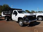 New 2024 Chevrolet Silverado 3500 Work Truck Regular Cab 4WD, 12' Morgan Truck Body Prostake Stake Bed for sale #CR14804 - photo 2