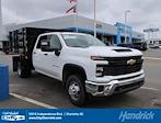 New 2024 Chevrolet Silverado 3500 Work Truck Crew Cab 4WD, 9' Morgan Truck Body Prostake Stake Bed for sale #CR90732 - photo 1