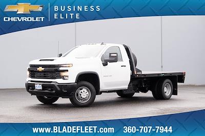 2025 Chevrolet Silverado 3500 Regular Cab 4x4, CM Truck Beds RD Model Flatbed Truck for sale #16620 - photo 1