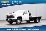 2025 Chevrolet Silverado 3500 Regular Cab 4x4, CM Truck Beds RD Model Flatbed Truck for sale #16620 - photo 1