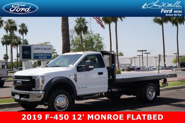 2019 F 450 Regular Cab Drw 4x2 Monroe Work A Hauler Ii Platform Body Stock 19p492