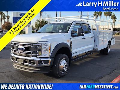 New 2024 Ford F-550 XL Crew Cab 4WD, 12' Royal Truck Body Contractor Body Contractor Truck for sale #MFDB242526 - photo 1