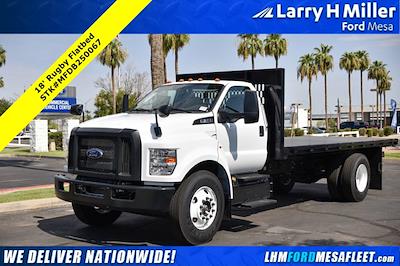 2025 Ford F-650 Regular Cab DRW 4x2, Rugby Series 2000 Platform Body Flatbed Truck for sale #MFDB250067 - photo 1