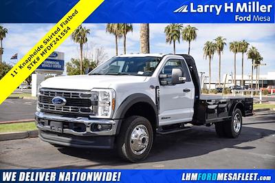 2024 Ford F-550 Regular Cab DRW 4WD, Knapheide PGNC Gooseneck Flatbed Truck for sale #MFDF241554 - photo 1