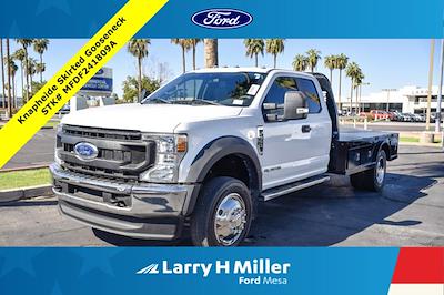 2022 Ford F-550 Super Cab DRW 4WD, Flatbed Truck for sale #MFDF241809A - photo 1