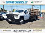 Used 2022 Chevrolet Silverado 3500 Work Truck Regular Cab RWD, Stake Bed for sale #P11604 - photo 1