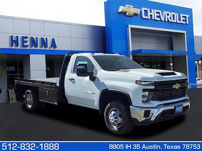 New 2024 Chevrolet Silverado 3500 Work Truck Regular Cab 4x4, Flatbed Truck for sale #RF446767 - photo 1