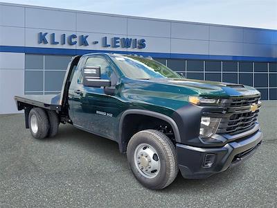 New 2024 Chevrolet Silverado 3500 Work Truck Regular Cab 4WD, CM Truck Beds RD Model Flatbed Truck for sale #C102370 - photo 1