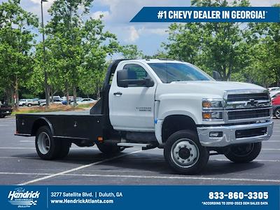 New 2023 Chevrolet Silverado 5500 LT Regular Cab 4WD, CM Truck Beds SK Model Flatbed Truck for sale #CQ08235 - photo 1