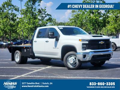 New 2024 Chevrolet Silverado 3500 Work Truck Crew Cab 4WD, Commercial Truck & Van Equipment Gooseneck Flatbed Truck for sale #CR93827 - photo 1