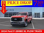 New 2024 Ford F-250 XL Regular Cab 4x4, Western Snowplow Plow Truck for sale #24T52 - photo 21