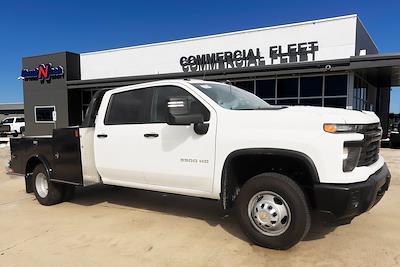 New 2024 Chevrolet Silverado 3500 Work Truck Crew Cab 4WD, CM Truck Beds Flatbed Truck for sale #405895 - photo 1