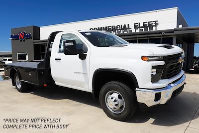 New 2024 Chevrolet Silverado 3500 Work Truck Regular Cab 4WD, CM Truck Beds Flatbed Truck for sale #422190 - photo 1