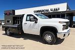 New 2024 Chevrolet Silverado 3500 Work Truck Regular Cab 4WD, CM Truck Beds Flatbed Truck for sale #422217 - photo 1