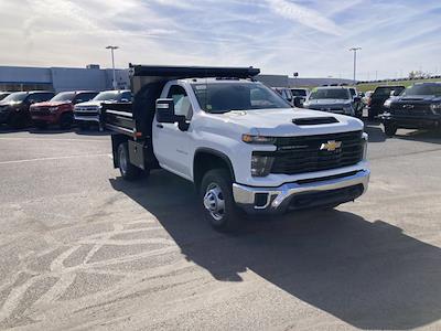 New 2024 Chevrolet Silverado 3500 Work Truck Regular Cab 4WD, 9' Dejana Truck & Utility Equipment DynaPro Dump Body Dump Truck for sale #B23459 - photo 1