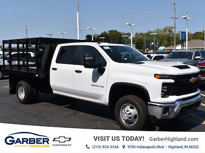 New 2024 Chevrolet Silverado 3500 Work Truck Crew Cab RWD, 9' 4" Reading Steel Stake Bed for sale #RF405459 - photo 1