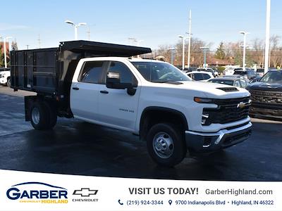 New 2024 Chevrolet Silverado 3500 Work Truck Crew Cab RWD, 9' 7" Reading Landscaper SL Landscape Dump for sale #RF408995 - photo 1