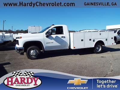 New 2024 Chevrolet Silverado 3500 Work Truck Regular Cab 4x4, 11' Warner Select Pro Service Truck for sale #28201 - photo 1