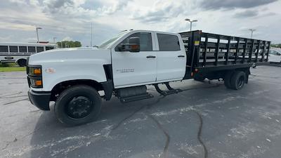 Used 2021 Chevrolet Silverado 5500 Work Truck Crew Cab 2WD, Monroe Truck Equipment Versa-Line Stake Body Stake Bed for sale #113147 - photo 1