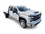 New 2024 Chevrolet Silverado 3500 Work Truck Crew Cab 4WD, 9' 6" Knapheide PGTB Utility Gooseneck Flatbed Truck for sale #F430019 - photo 1