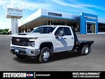 New 2024 Chevrolet Silverado 3500 Work Truck Double Cab 4x4, 8' 6" Blue Ridge Manufacturing Mustang Flatbed Truck for sale #SCL240295 - photo 1