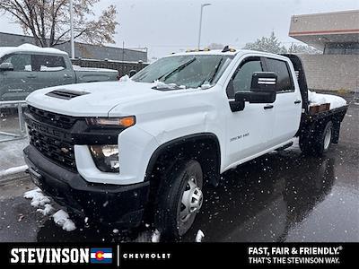 Used 2023 Chevrolet Silverado 3500 Work Truck Crew Cab 4x4, Knapheide Flatbed Truck for sale #STES210618A - photo 1