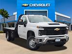 New 2024 Chevrolet Silverado 3500 Work Truck Regular Cab 4x4, 11' Bedrock Diamond Series Flatbed Truck for sale #RF301878 - photo 1