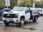 New 2024 Chevrolet Silverado 3500 Work Truck Regular Cab 4x4, 11' Bedrock Diamond Series Flatbed Truck for sale #RF301878 - photo 3