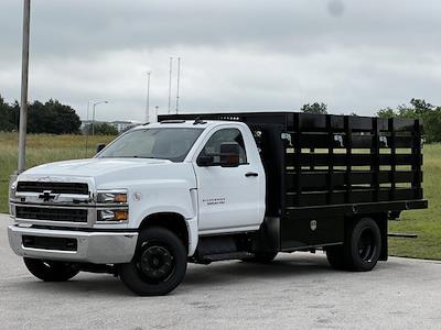 New 2023 Chevrolet Silverado 5500 Work Truck Regular Cab RWD, Harbor Black Boss Stake Bed for sale #232061 - photo 1