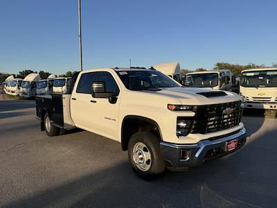 New 2025 Chevrolet Silverado 3500 Work Truck Crew Cab 4WD, 9' 4" CM Truck Beds TM Model Flatbed Truck for sale #250539 - photo 1