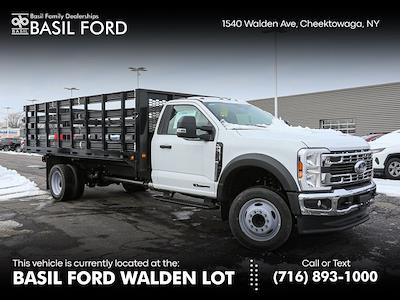 New 2024 Ford F-550 XL Regular Cab 4x2, Knapheide Heavy-Hauler Junior Stake Bed for sale #241074TZ - photo 1