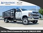 New 2024 Chevrolet Silverado 5500 Work Truck Regular Cab 4x4, Morgan Truck Body Prostake Stake Bed for sale #53928 - photo 1