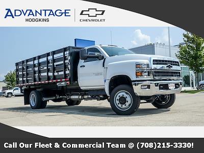 New 2024 Chevrolet Silverado 5500 Work Truck Regular Cab 4x4, 16' Morgan Truck Body Prostake Stake Bed for sale #53980 - photo 1