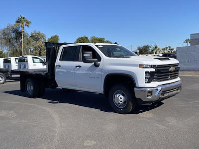 New 2024 Chevrolet Silverado 3500 Work Truck Crew Cab 4WD, 9' Reading Action Fabrication Flatbed Truck for sale #243840 - photo 1