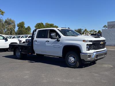 New 2024 Chevrolet Silverado 3500 Work Truck Crew Cab 4WD, 9' 4" CM Truck Beds SK Model Flatbed Truck for sale #243842 - photo 1