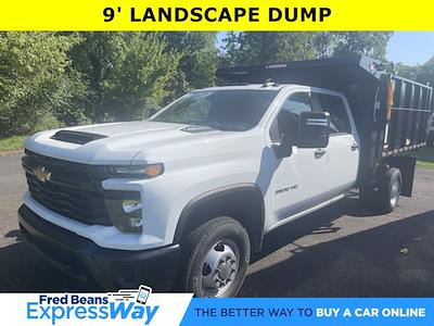 New 2024 Chevrolet Silverado 3500 Work Truck Crew Cab 4WD, 9' Morgan Truck Body LandscaperPRO Landscape Dump for sale #CK40026 - photo 1