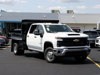 New 2024 Chevrolet Silverado 3500 Work Truck Crew Cab 4x4, 9' 6" Knapheide Rigid Side Dump Truck for sale #W174812 - photo 1