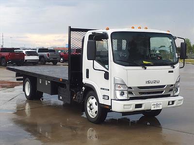 New 2024 Isuzu NRR Regular Cab 4x2, Bedrock Limestone Series Flatbed Truck for sale #243015 - photo 1