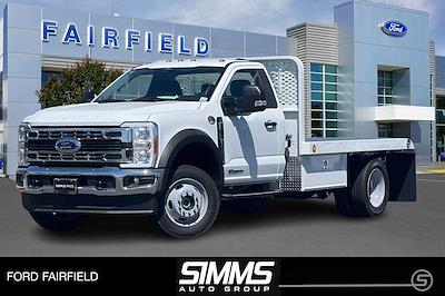 2024 Ford F-550 Regular Cab DRW 4x4, Scelzi WFB Flatbed Truck for sale #240650UP - photo 1