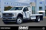 2024 Ford F-550 Regular Cab DRW 4x4, Scelzi WFB Flatbed Truck for sale #240650UP - photo 1