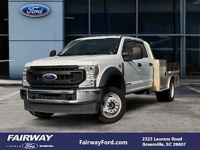 Used 2021 Ford F-550 Crew Cab 4x4, Flatbed Truck for sale #Y509A - photo 1